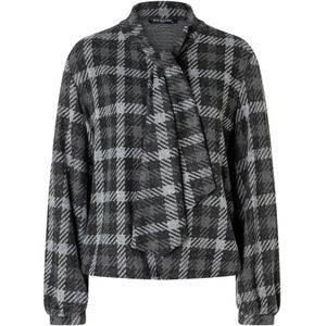 Ana Alcazar Shirt 'Atlea'  lichtgrijs / donkergrijs / zwart