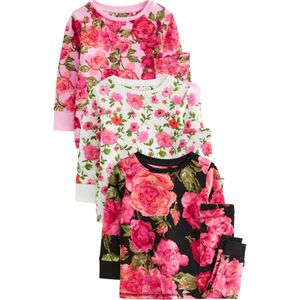 Next Nachtkledij  lichtroze / zwart / wit