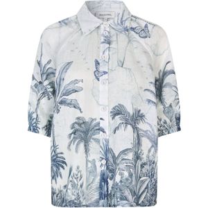 Dea Kudibal Blouse  lichtblauw / donkerblauw