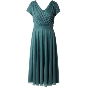 Vera Mont - Cocktailjurk - Smaragd - 3/4 Lengte - V-hals