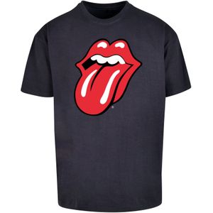 F4NT4STIC Shirt 'The Rolling Stones'  donkerblauw / rood / zwart / wit