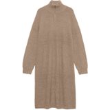 Vmlefile - Midi-jurk - Gebreid - Hoge Hals - Lange Mouwen - Regular Fit