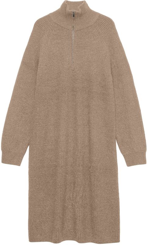 Vmlefile - Midi-jurk - Gebreid - Hoge Hals - Lange Mouwen - Regular Fit