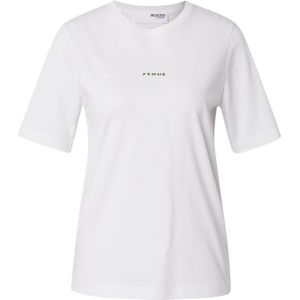 SELECTED Shirt 'SLFSIGNE-HANKIE'  groen / wit