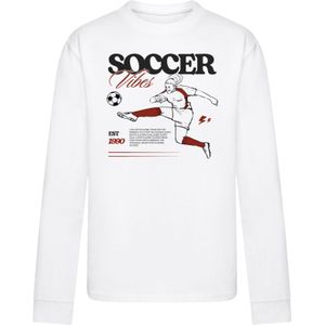 F4NT4STIC Shirt 'Soccer Vibes Sport Fan'  rood / zwart / wit