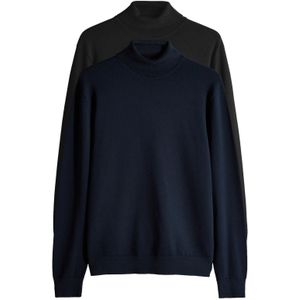 The Set Trui  navy / zwart