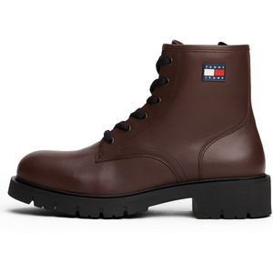 Tommy Jeans Veterlaarsjes  navy / chocoladebruin / cranberry / wit