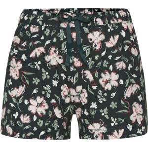 s.Oliver RED LABEL - Pyjamashort - Donkergroen/Roze gebloemd - Met mooi alloverpatroon