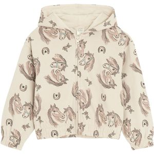 Cool Club Sweatvest  beige / pastelblauw / lichtbruin / zwart