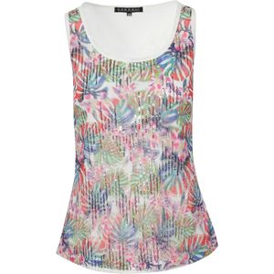 KOROSHI Top  blauw / donkergroen / rood / wit