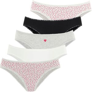 Harembroek - Crème/Grijs/Zwart/Rood - Katoen - Aansluitend met Kant