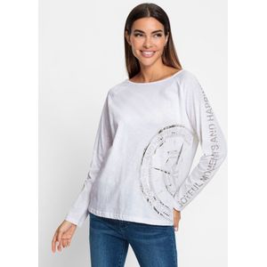 heine - Shirt - Wit - Lange Mouwen