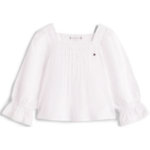 TOMMY HILFIGER - Blouse - Wit - Effen - Driekwart Mouw