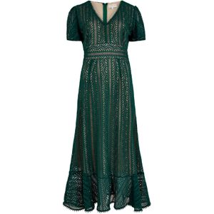 Apricot - Jurk - Groen - 7/8 Lengte - V-hals - Kwartmouw