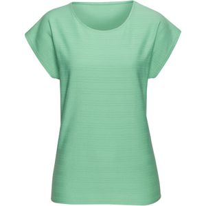 Vivance - T-shirt - Groen - Met Modieuze Streepstructuur - Zachte Katoenkwaliteit