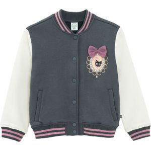 Cool Club Sweatvest  lichtbeige / donkergrijs / rosa / wit