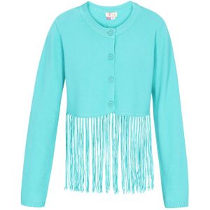 IZIA Gebreid vest  turquoise