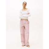TOMMY HILFIGER Pyjama 'Essential'  ecru / rood