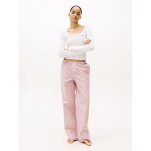 TOMMY HILFIGER Pyjama 'Essential'  ecru / rood