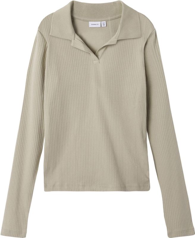 Polo - Lange Mouwen - Ribgebreid - Regular Fit