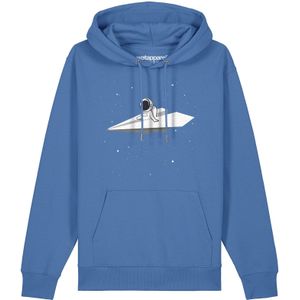 Watapparel Sweatshirt ' Fly me to the moon '  blauw / grijs / zwart / wit