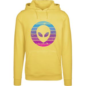 F4NT4STIC Sweatshirt 'Alien Kopf'  azuur / geel / lila / neonroze