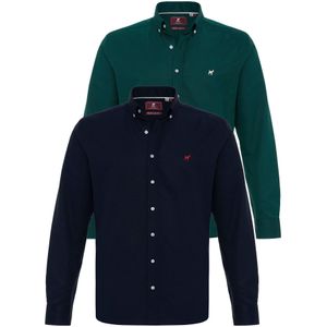 Williot Overhemd  donkergroen / rood / zwart / wit