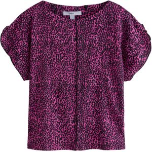 Next Shirt  donkerroze / zwart