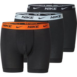 NIKE Underwear Boxershorts  lichtgrijs / oranje / zwart