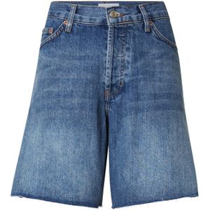 Jeans - Effen - Denim - Light Washed - Gefranjerde Zoom - 5-Pocket-Style