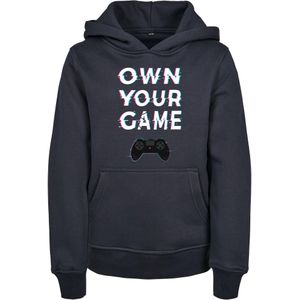 Mister Tee - Own Your Game Kinder hoodie trui - Kids 110 116 - Donkerblauw