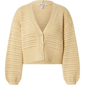 EDITED Gebreid vest 'Callie'  crème