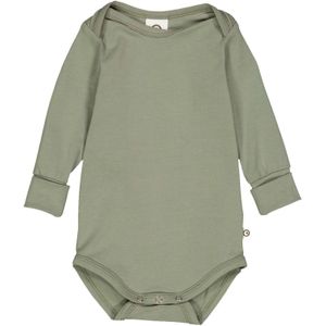 Müsli by GREEN COTTON Rompertje/body  olijfgroen