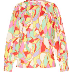 FELIPA Blouse 'Fashion Look'  geel / mintgroen / oranje / rood