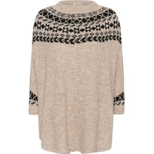 Cream Trui 'CRCherrie'  beige gemêleerd / zwart