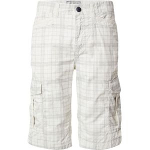 CAMP DAVID Cargobroek  grijs / wit