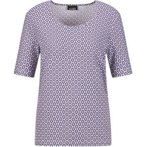 Goldner Shirt  lila / wit