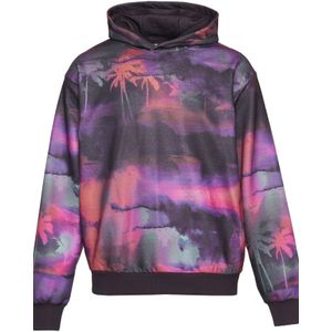 Just Rhyse Sweatshirt 'Tropical Ilussion'  lichtgroen / braam / pitaja roze / lichtrood