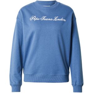 Pepe Jeans Sweatshirt 'ELSY'  saffier / wit