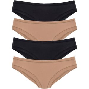 LASCANA Slip  camel / zwart