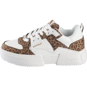 BUFFALO Sneakers laag 'Rse V2'  lichtbruin / donkerbruin / wit
