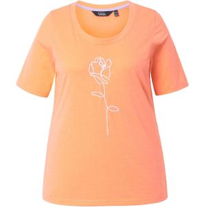 Ulla Popken Shirt  oranje / wit