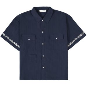 Prohibited Overhemd 'Western'  navy / wit