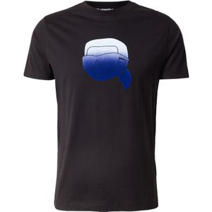 Karl Lagerfeld Shirt  donkerblauw / zwart / wit