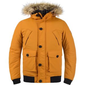 !Solid Winterjas 'Frio'  beige / oranje / zwart