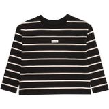 Calvin Klein - T-shirt - Zwart/Wit - Lange Mouw - Normale Pasvorm