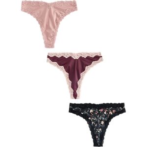 Next String  rosa / bourgogne / zwart