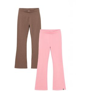 Cool Club Broek  bruin / kastanjebruin / lichtroze