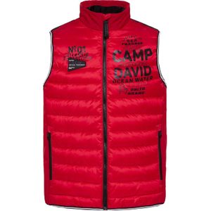 CAMP DAVID Bodywarmer  rood / zwart