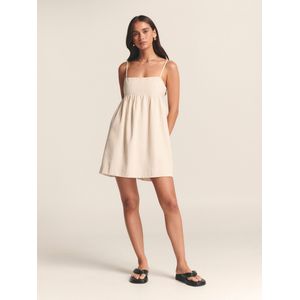 St MRLO Jurk 'ASTER MINI DRESS'  beige